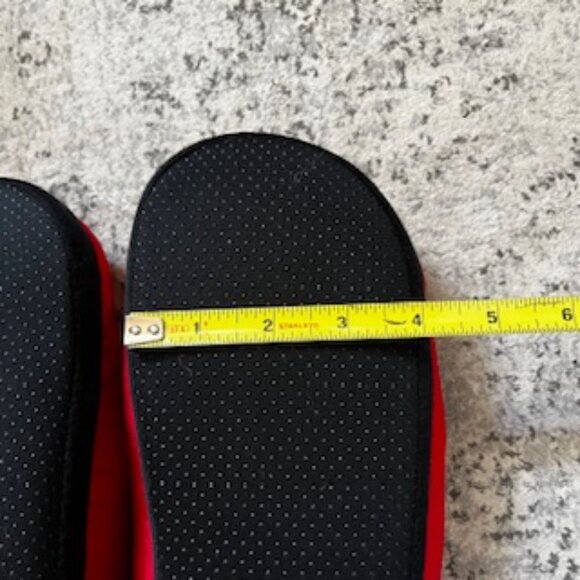 Disney Minnie Mouse Slippers with Red Sequin Bow Women's 9/10 - Picture 6 of 9